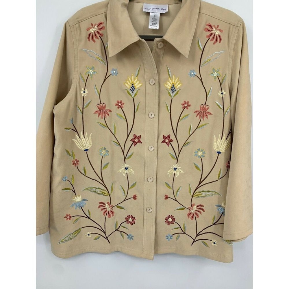 Susan Graver style medium shirt jacket vintage